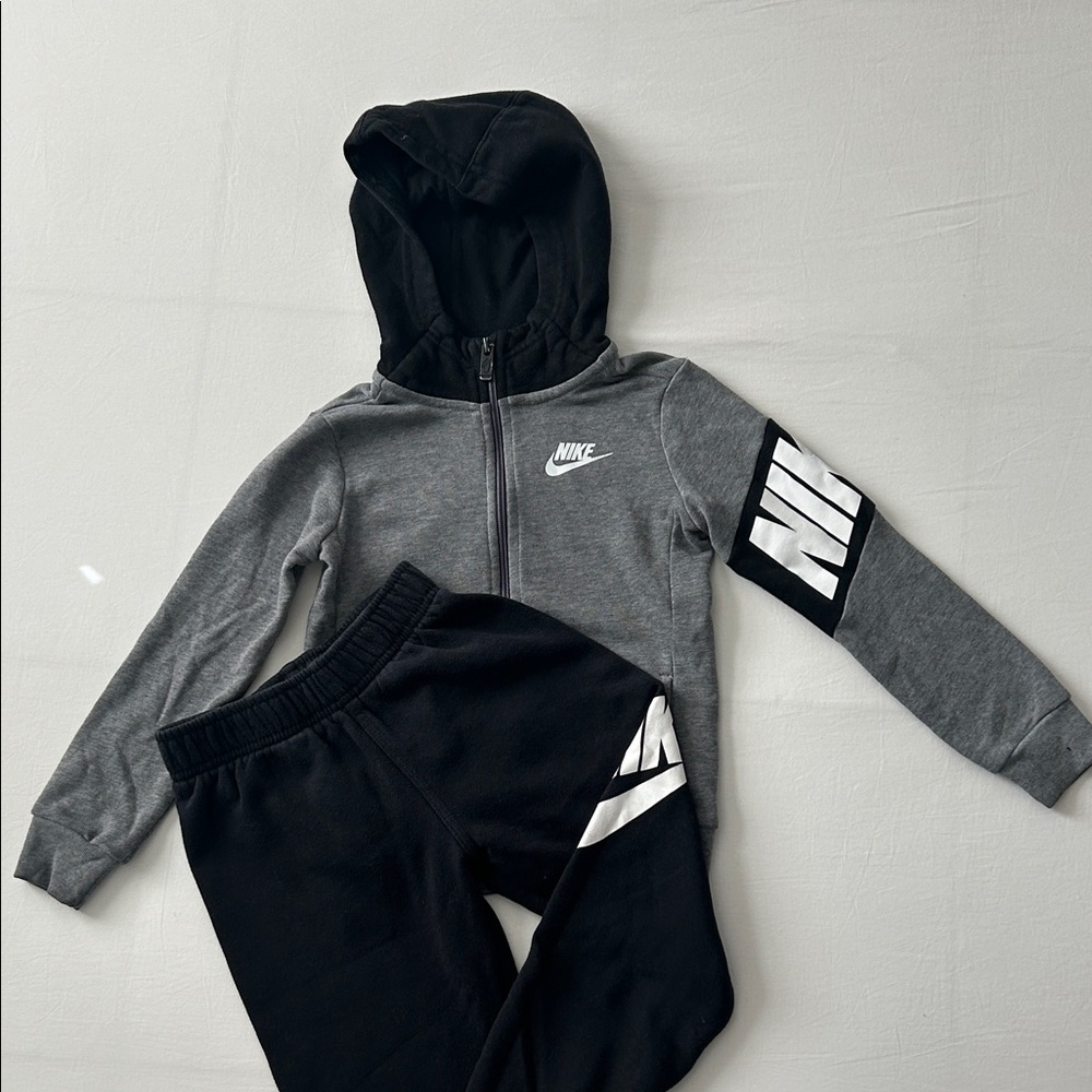 Nike Black and Gray Tracksuit